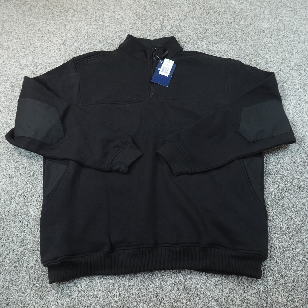 NEW Propper Sweatshirt Mens 2XLT Black 1/4 Zip Fleece Sweater Pullover Tactical